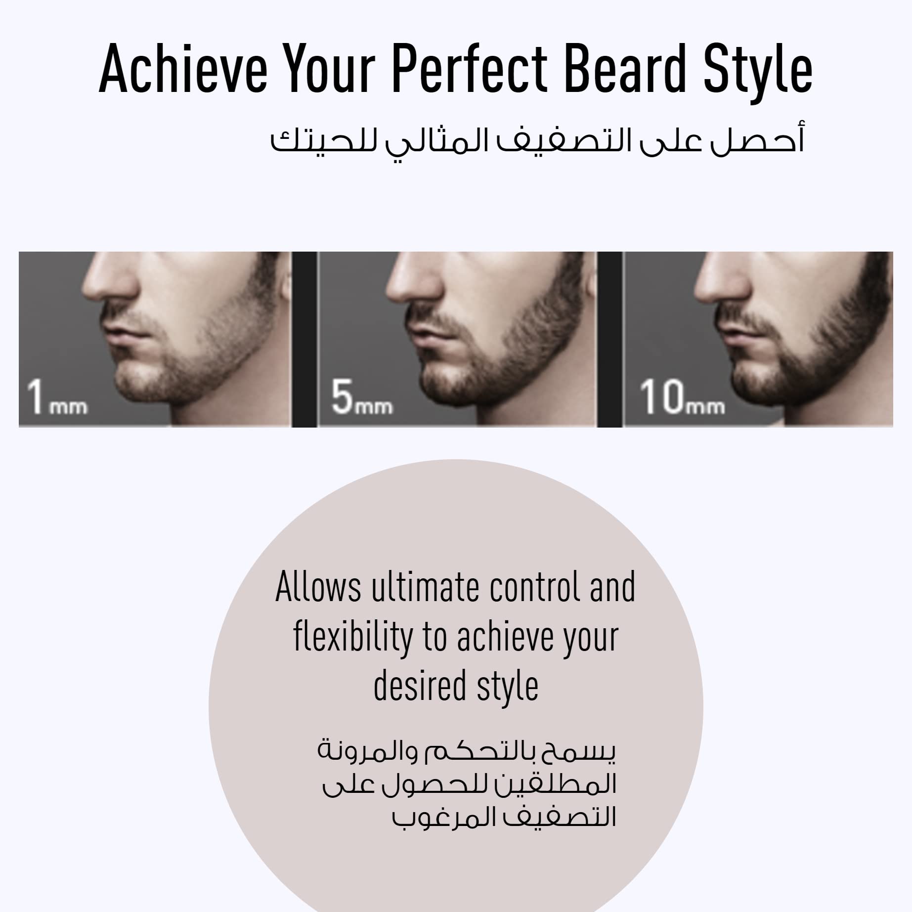 Panasonic Wet & Dry Electric Beard Trimmer for Men with 19 Cutting Lengths Panasonic Wet & Dry Electric Beard Trimmer for Men with 19 Cutting Lengths